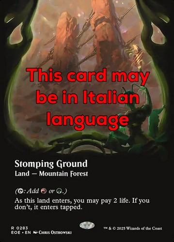 Mtg stomping ground 283 exc - mtg,